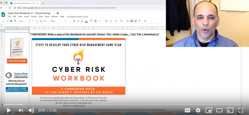 Cyber Risk Workbook Tutorial