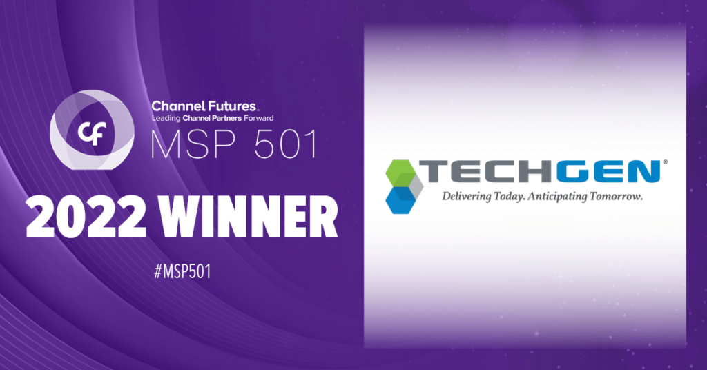 TechGen 2022 MSP 501 Award